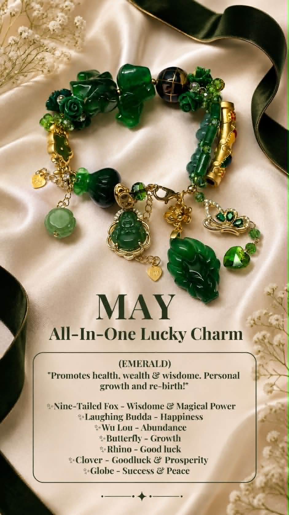 Birthday Month Charm Bracelet - May