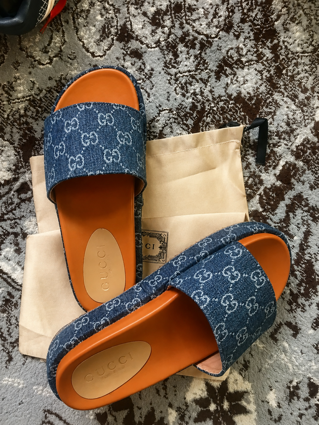 Gucci Angelina Platform Slides