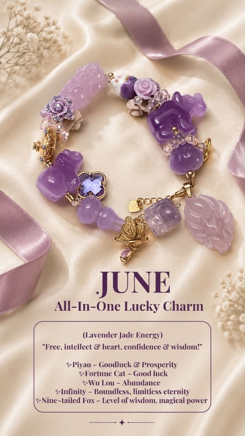 Birthday Month Charm Bracelet - June