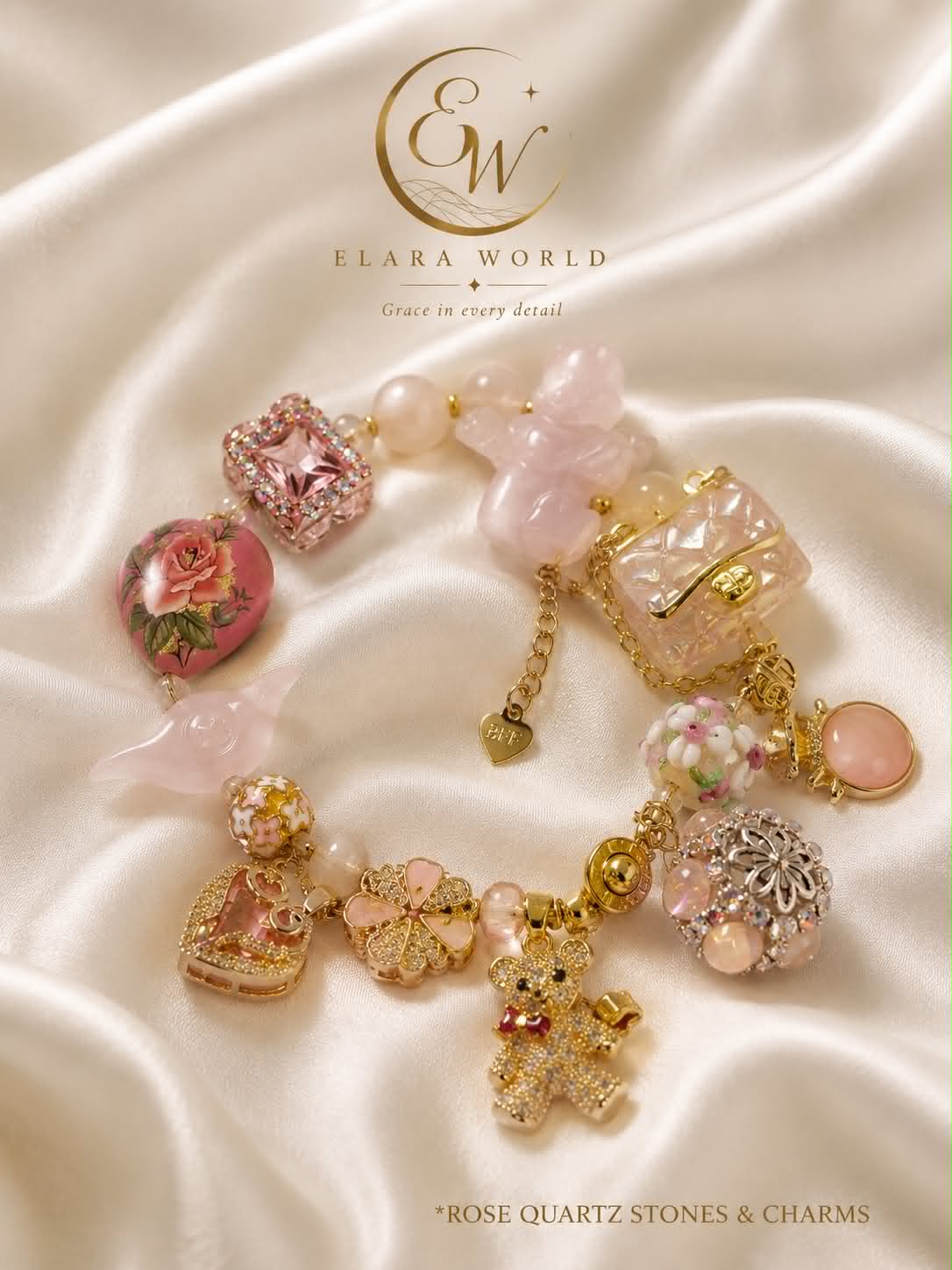 Luxury Bracelets - Pink Charms