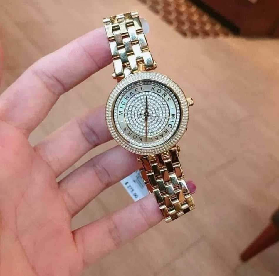 Michael Kors Mini Darci Crystallized Glitz Watch MK3445