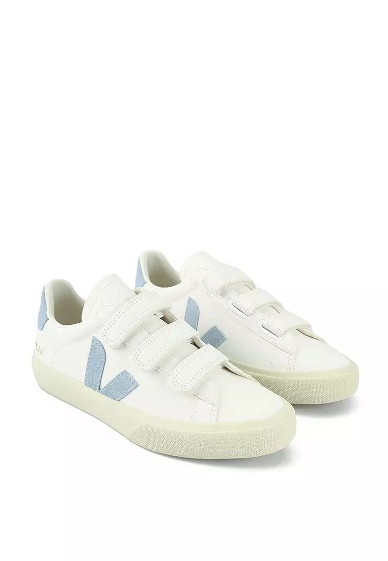 VEJA Recife ChromeFree Leather White/Blue
